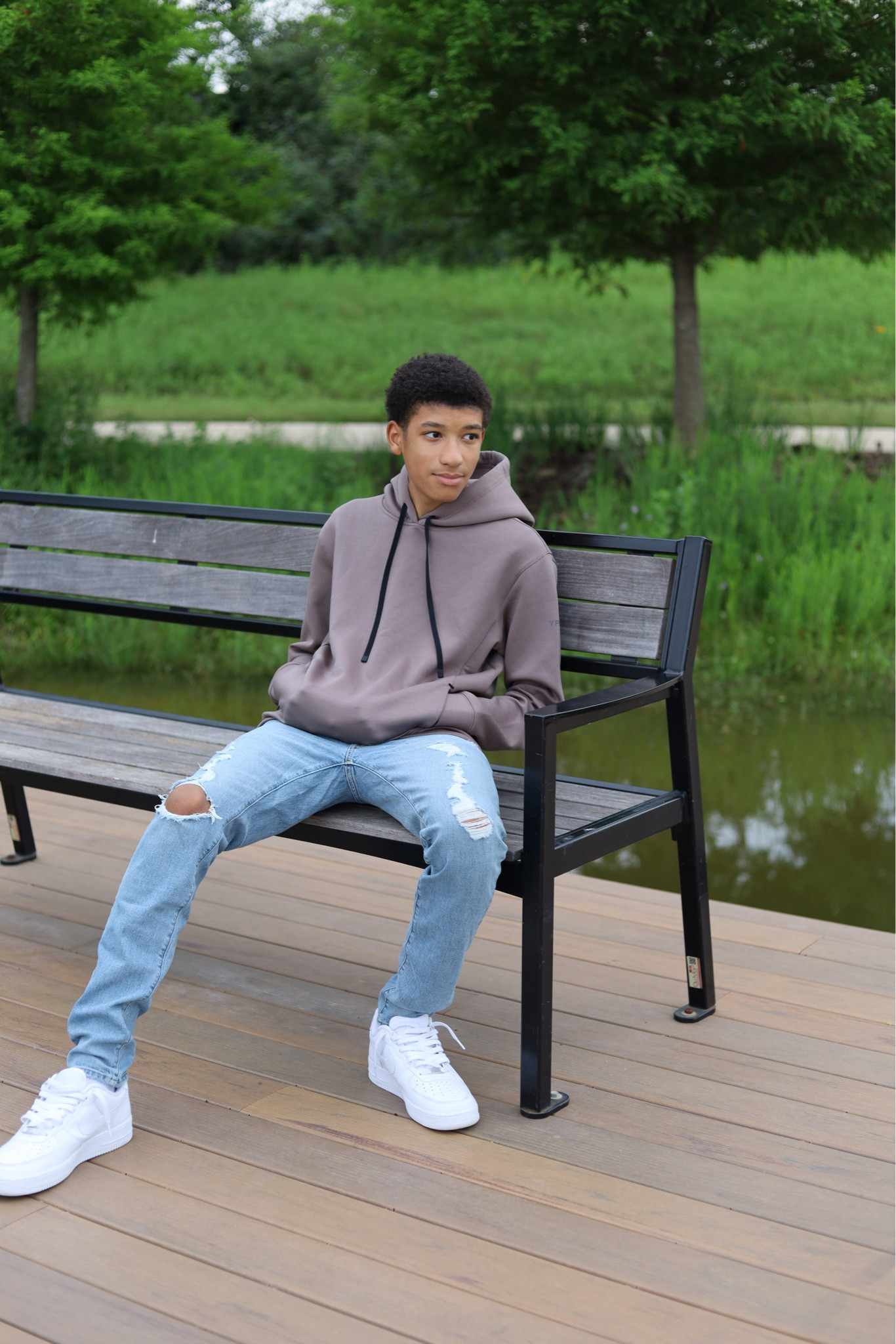 Abercrombie boys fashion. Hoodie, distressed jeans. 

#LTKstyletip #LTKtravel