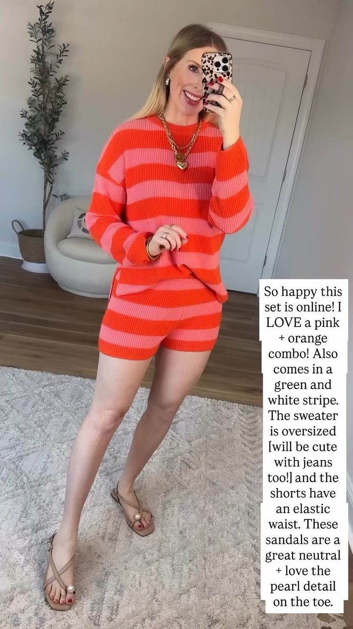 Striped sweater set from Walmart 

#LTKootd