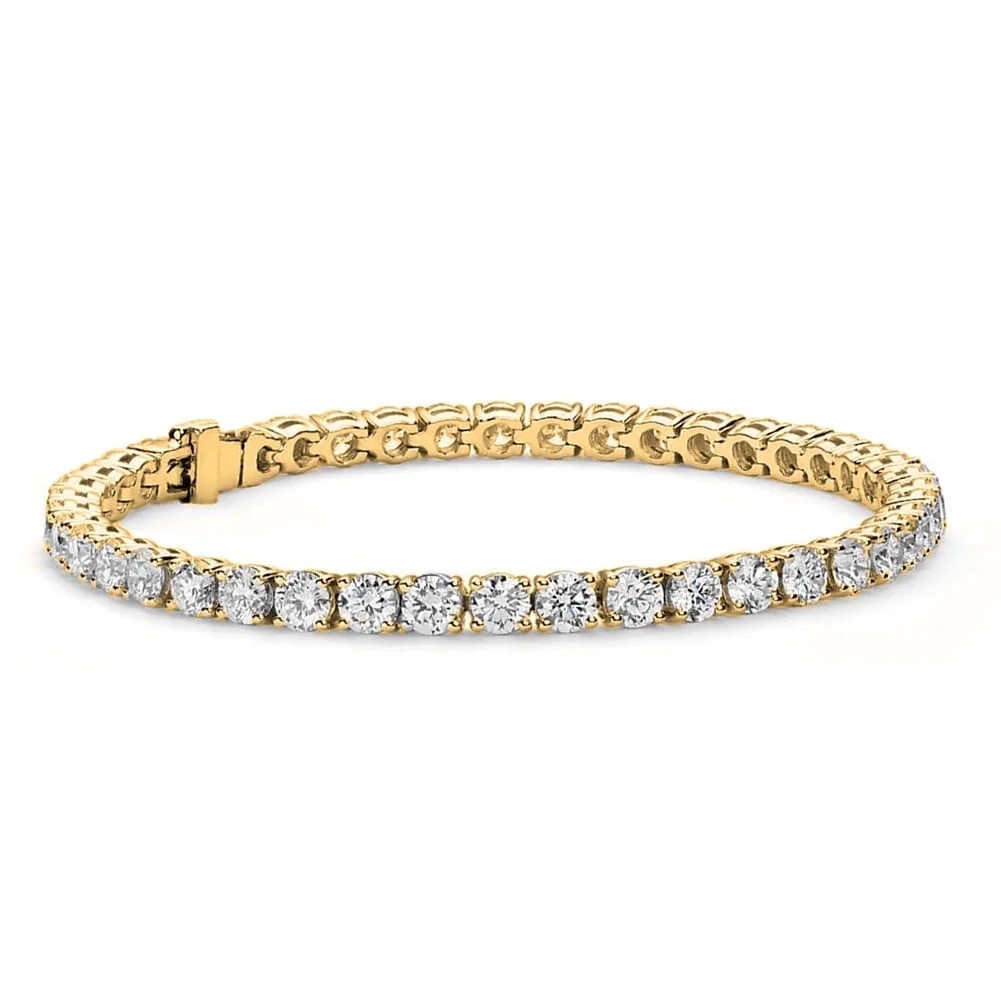 Cate Chloe Olivia 18k Yellow Gold Plated Tennis Bracelet Simulated Diamond Crystals Gift for Wome... | Walmart (US)