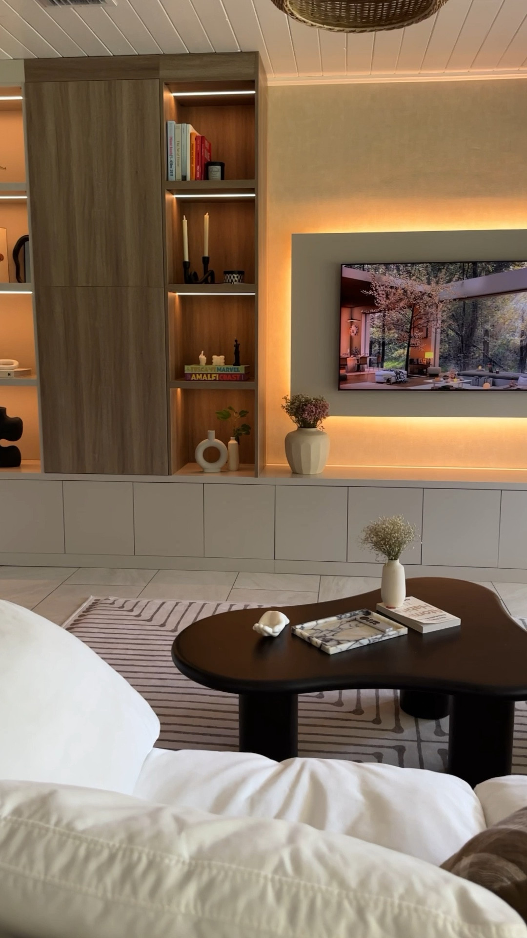 LIVING ROOM Home decorations home renovating tv wall coffee table 

#LTKhome