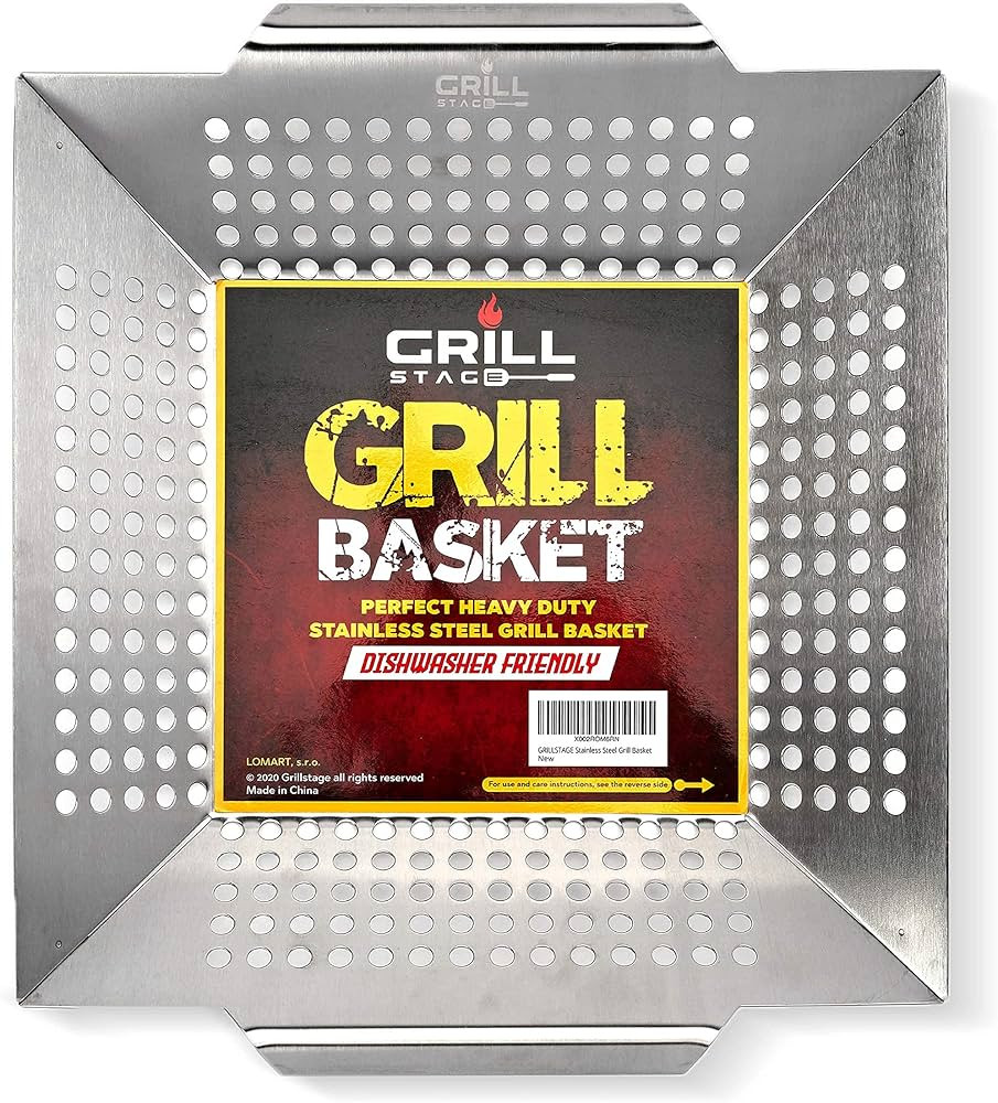 Heavy Duty Stainless Steel Vegetable BBQ Basket for Grilling - Large, Thick Veggie Grilling Baske... | Amazon (US)