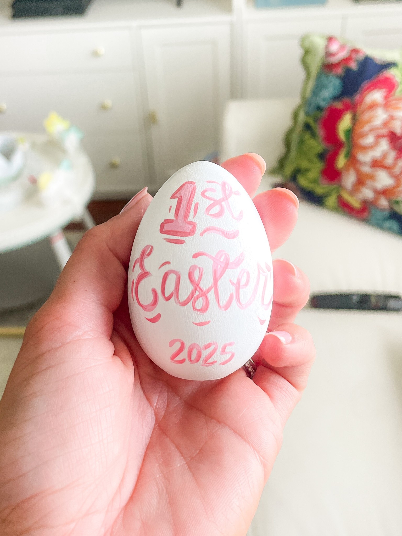 The sweetest 1st Easter heirloom egg. Her initials are on the back🩷

#LTKKids #LTKBaby #LTKGiftGuide