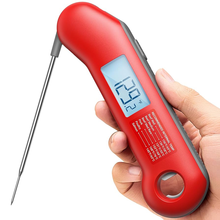 Professional Meat Thermometer Digital, Ultra-Fast 0.5 Sec Instant Read, NIST Certified ±0.5°F A... | Amazon (US)