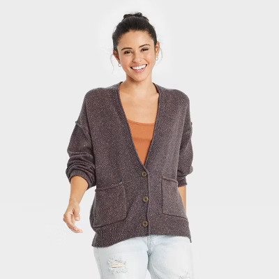 Women's Button-Front Grandpa Cardigan - Universal Thread™ | Target