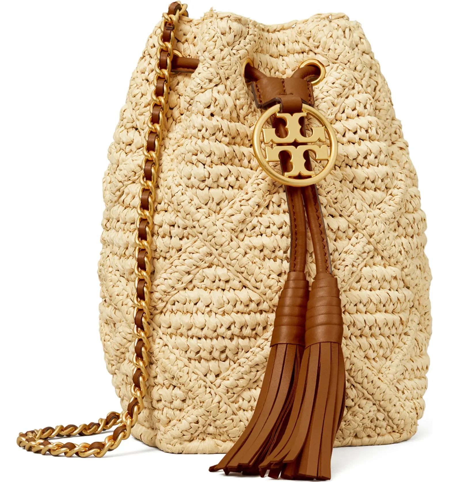 Fleming Soft Straw Crochet Mini Bucket Bag | Nordstrom