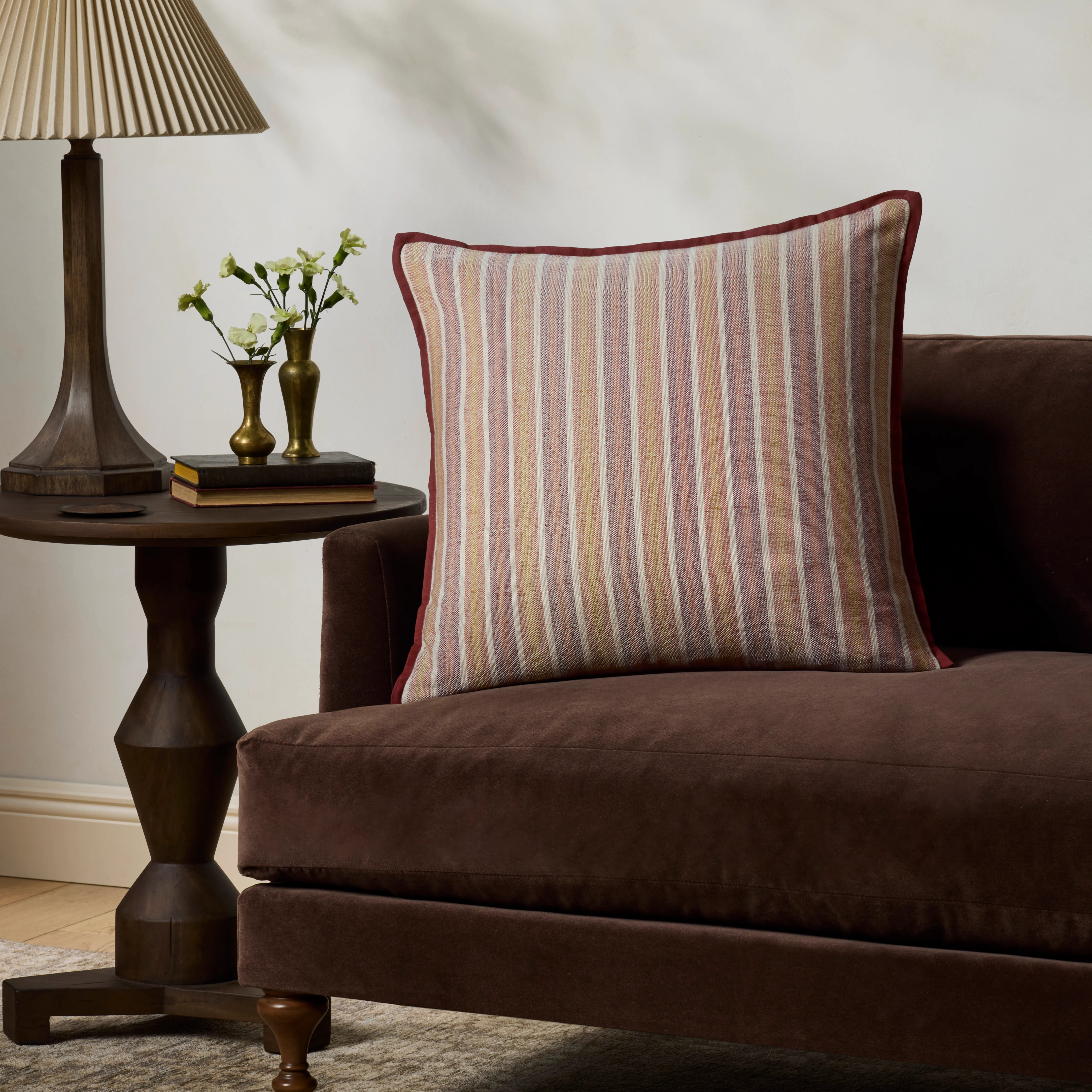 Chris Loves Julia x Loloi-Rachel Pillow-PCJ-0044-Terracotta | Rugs Direct