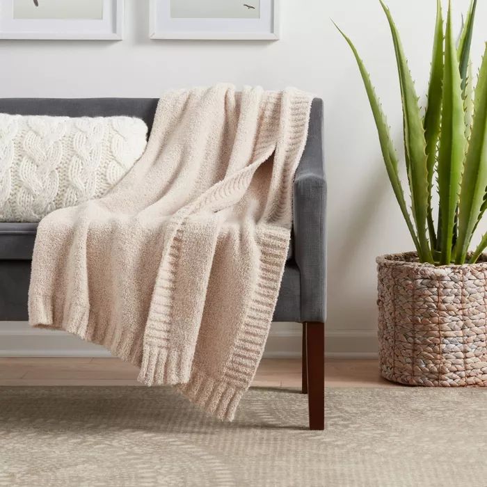 Cozy Knit Heathered Throw Blanket - Threshold™ | Target