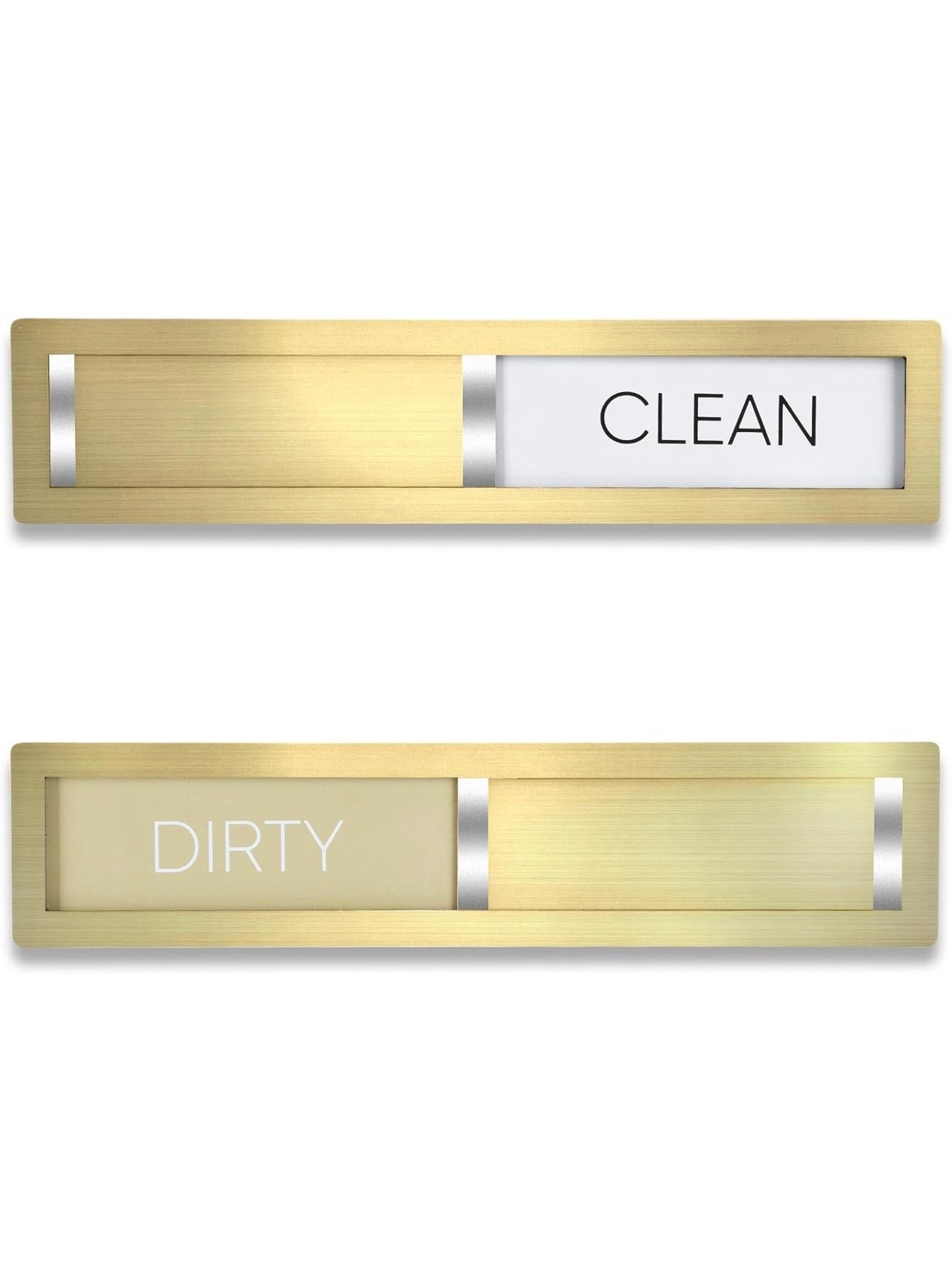 I have this magnetic dishwasher label to my mom as a little gift.  She has placed a magnetic “d” on her dishwasher to indicate clean or dirty for years.  This is a much more stylish way of saying the same thing! 