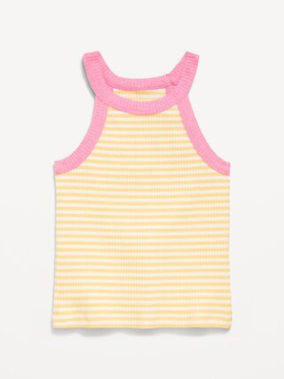 Fitted Ribbed Halter Tank Top for Toddler Girls | Old Navy (US)