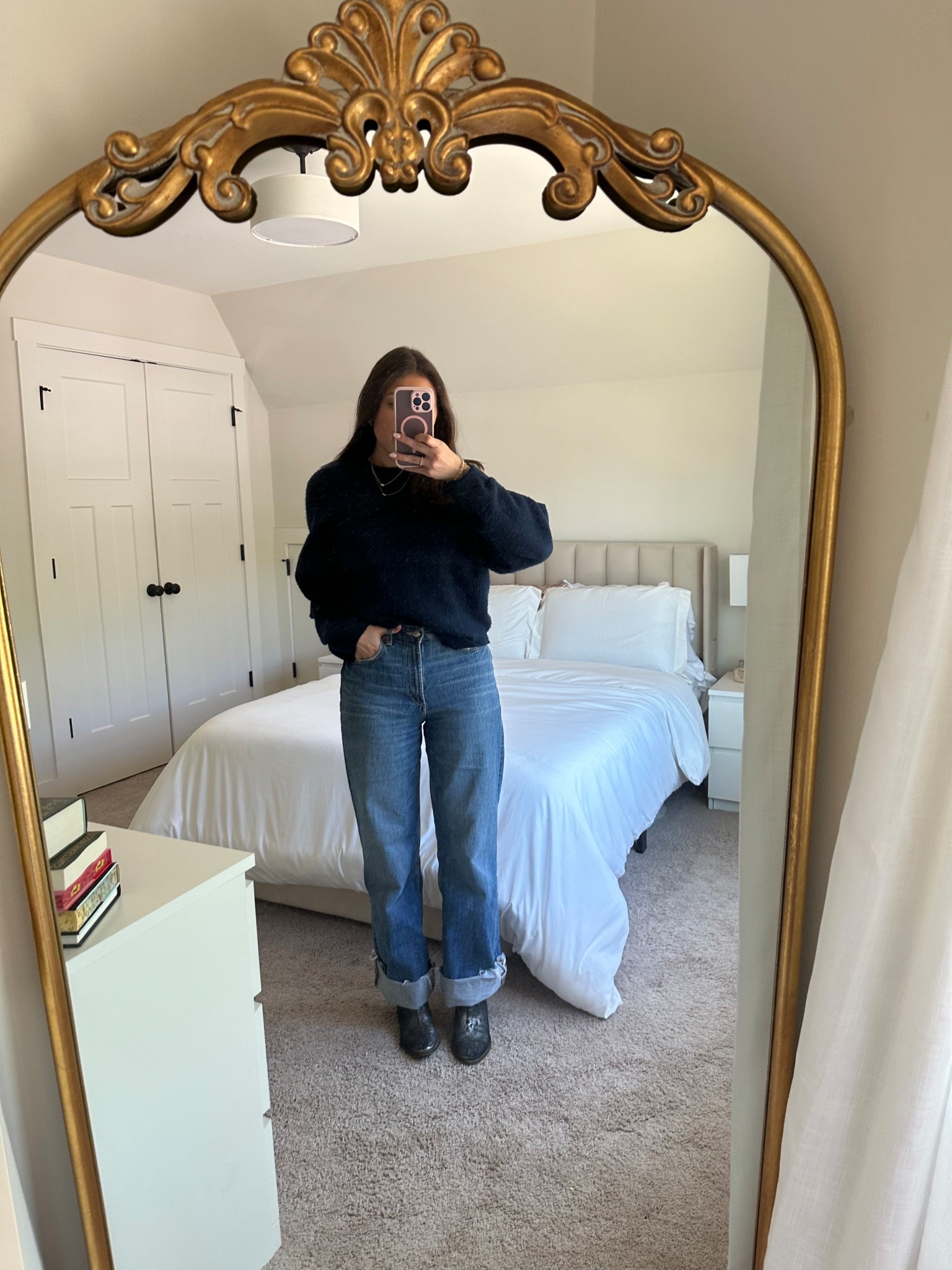 Sweater outfit with old Diba True navy boots (sadly they are like 2018) but linking similar! 

#LTKStyleTip #LTKSeasonal #LTKShoeCrush