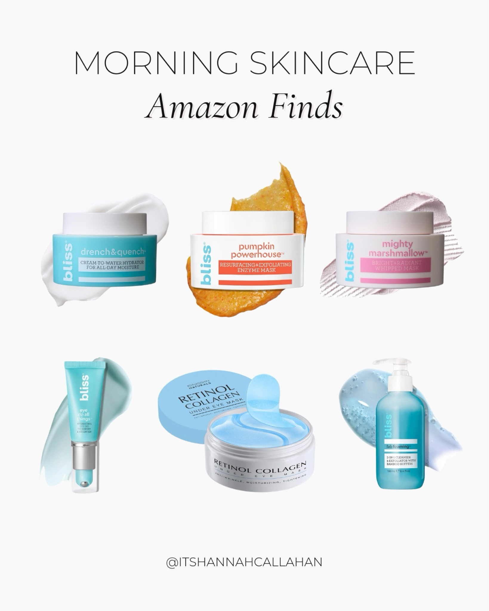 I’m a big fan of these Bliss masks on Amazon, especially the Pumpkin Powerhouse. I do it 2x a week, with the eye patches at the same time for 20 minutes, then apply moisturizer and eye cream. So refreshing!

Amazon Finds, Skincare Routine

#LTKFindsUnder50 #LTKSummerSales