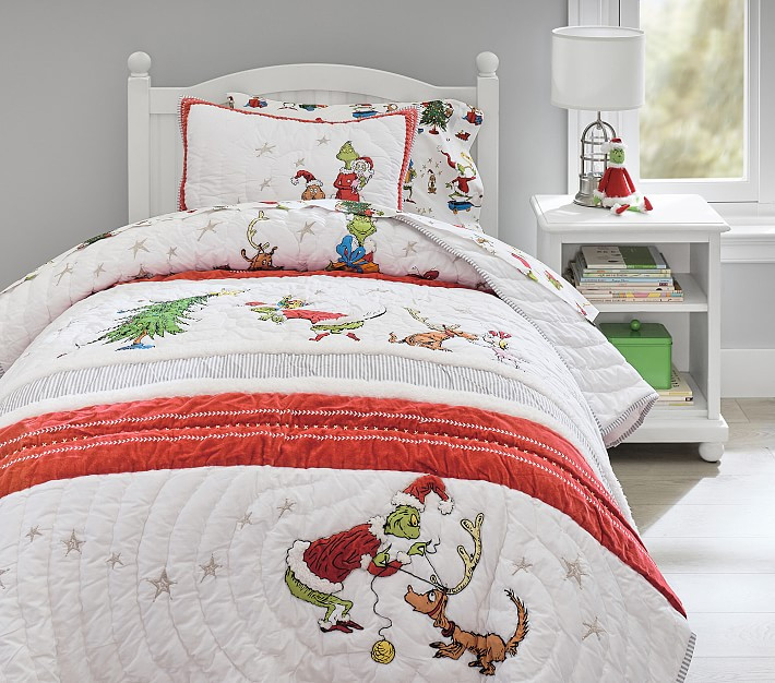 Dr. Seuss's The Grinch™ Quilt & Shams | Pottery Barn Kids