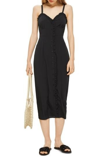 TOPSHOP | Ruffle Button Down Slipdress | Nordstrom Rack | Nordstrom Rack