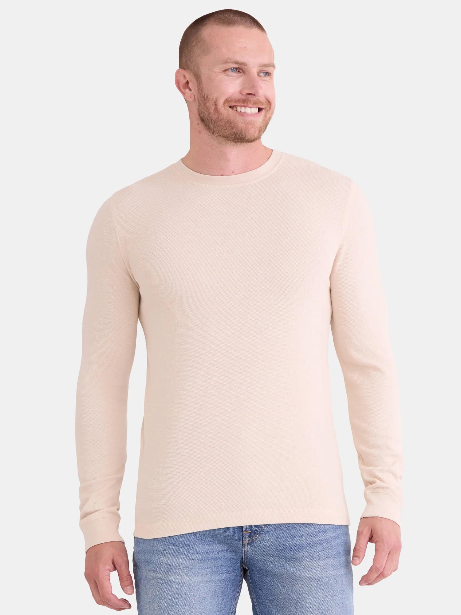 George Men's and Big Men's Slub Texture Thermal Shirt with Long Sleeves, Sizes XS-3XL | Walmart (US)