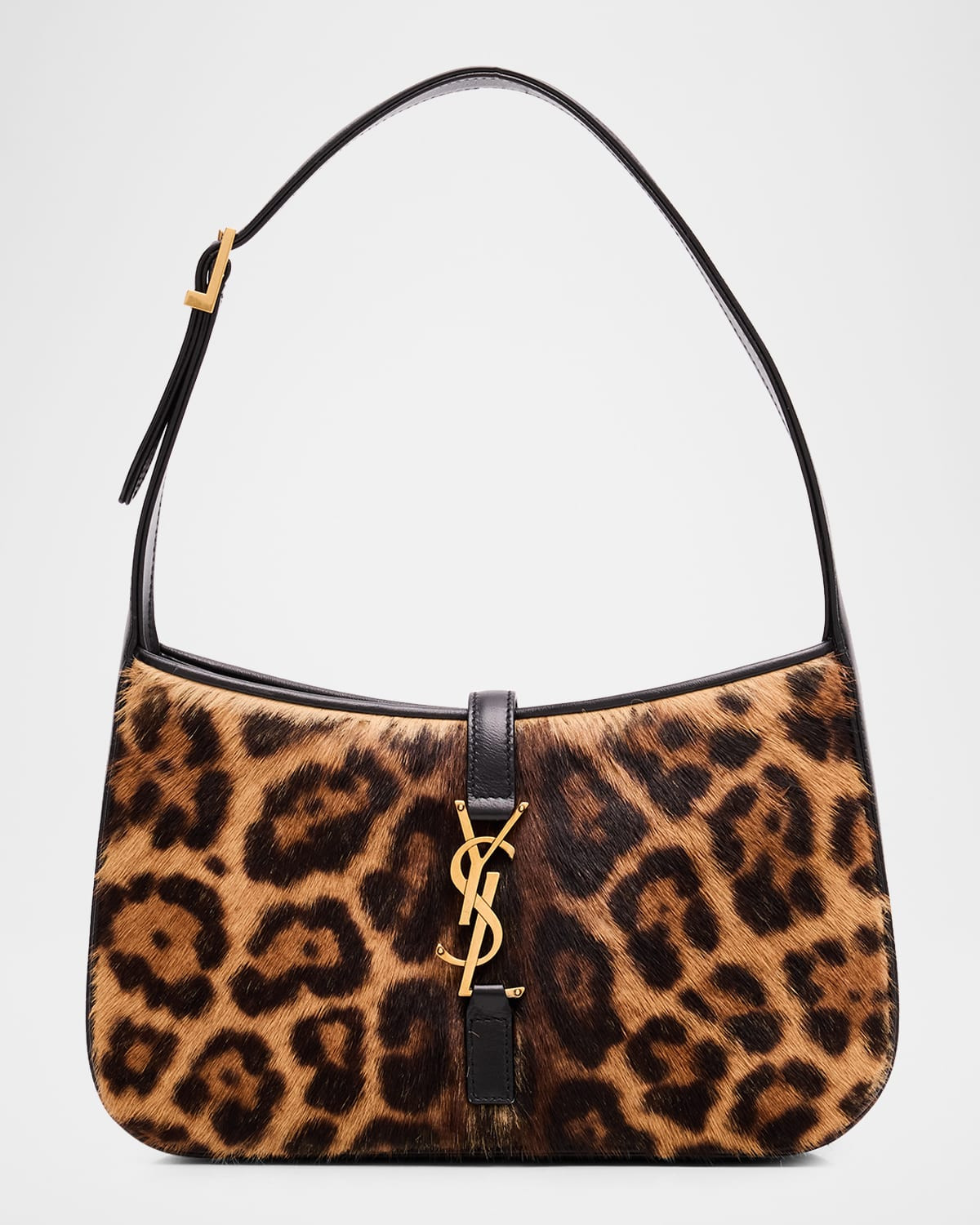 Le 5 A 7 Shoulder Bag in Leopard-Print Calf Hair | Neiman Marcus