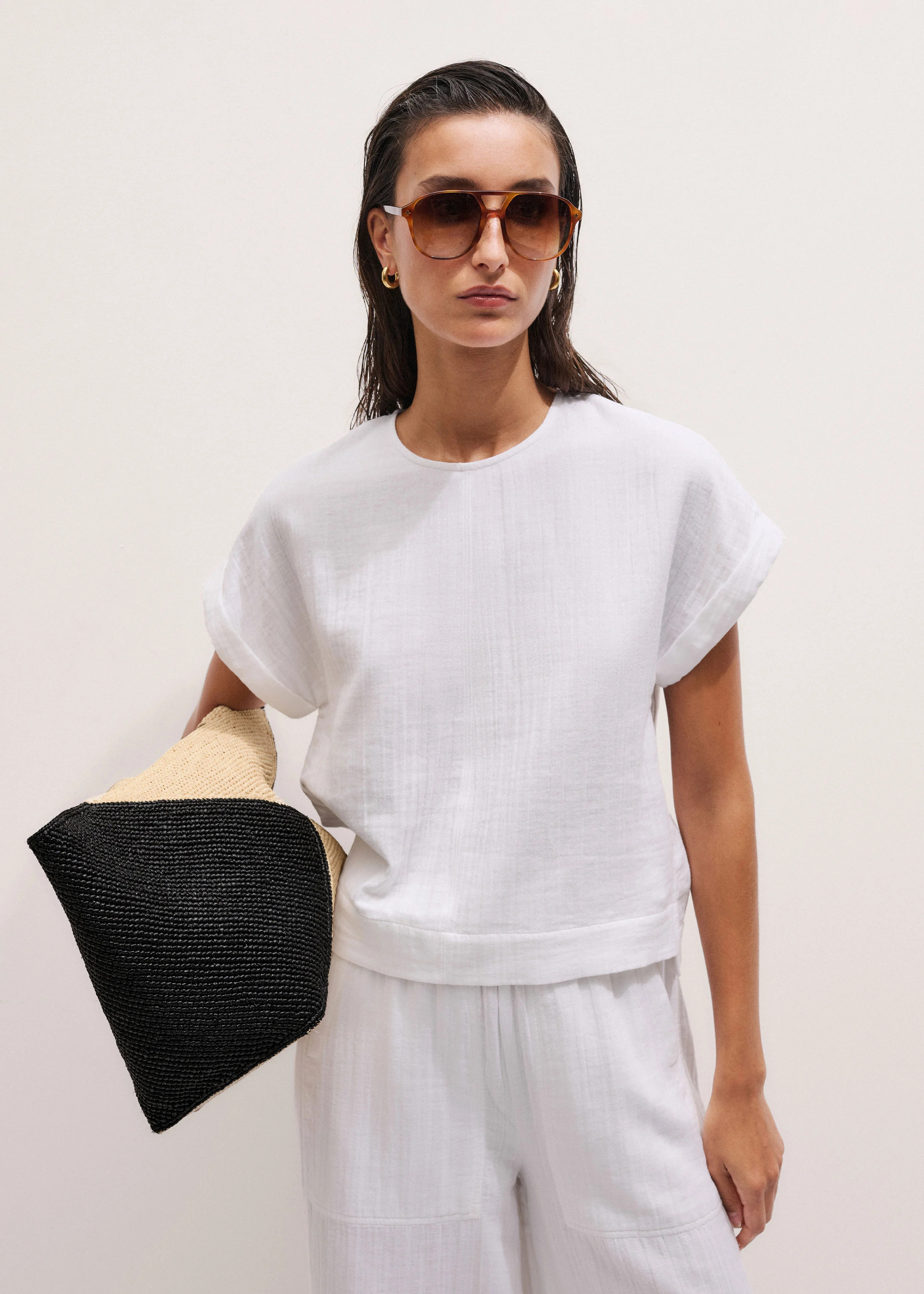 Summer Tee Cotton Cheesecloth | ME+EM Global (Excluding US)