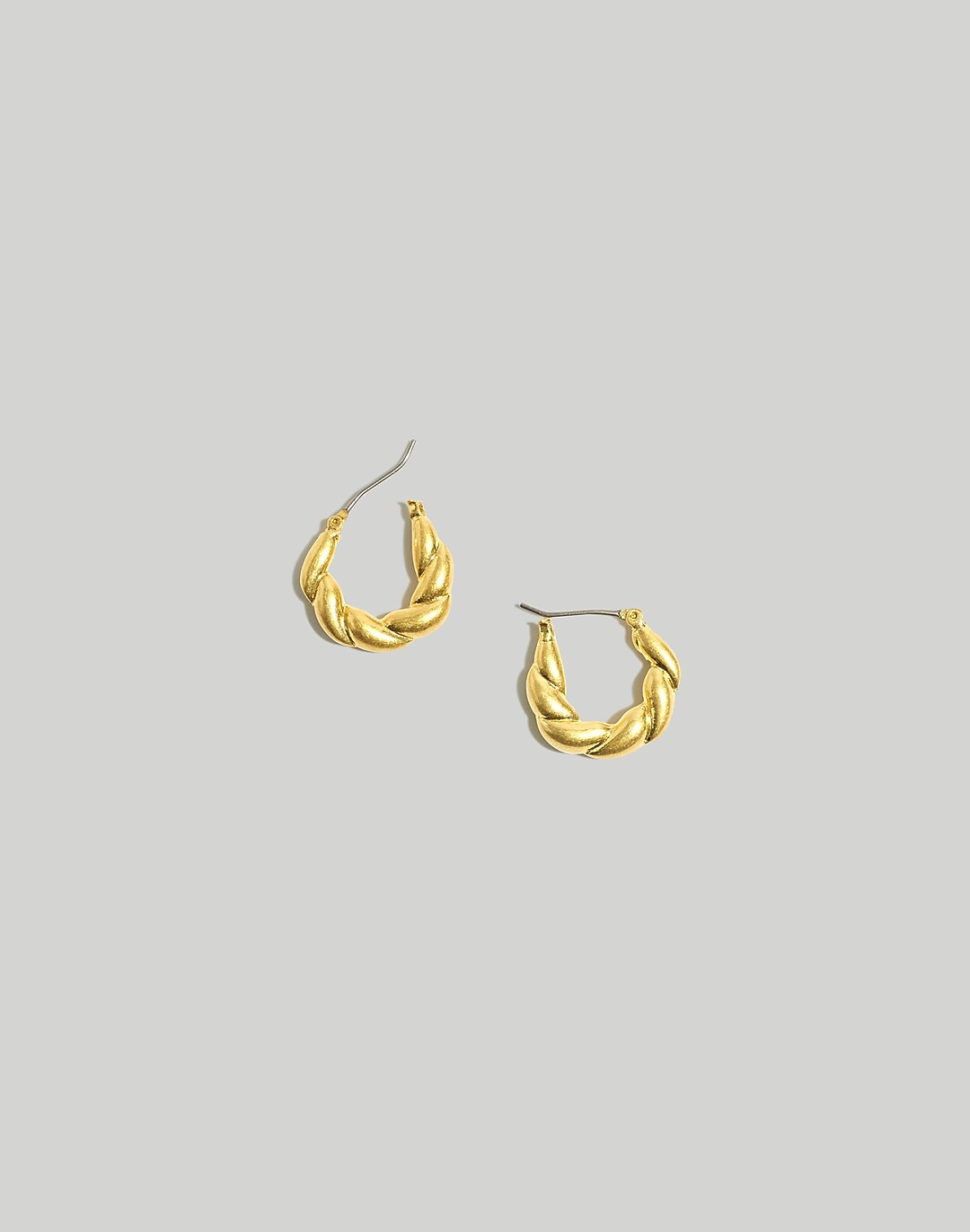 Twisted Puffy Huggie Hoop Earrings | Madewell