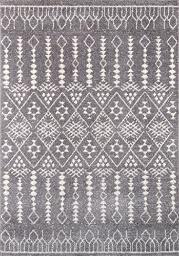 Momeni Rugs LIMA0LI-11GRY93C6 Lima Collection Contemporary Area Rug, 9'3" x 12'6", Grey | Amazon (US)