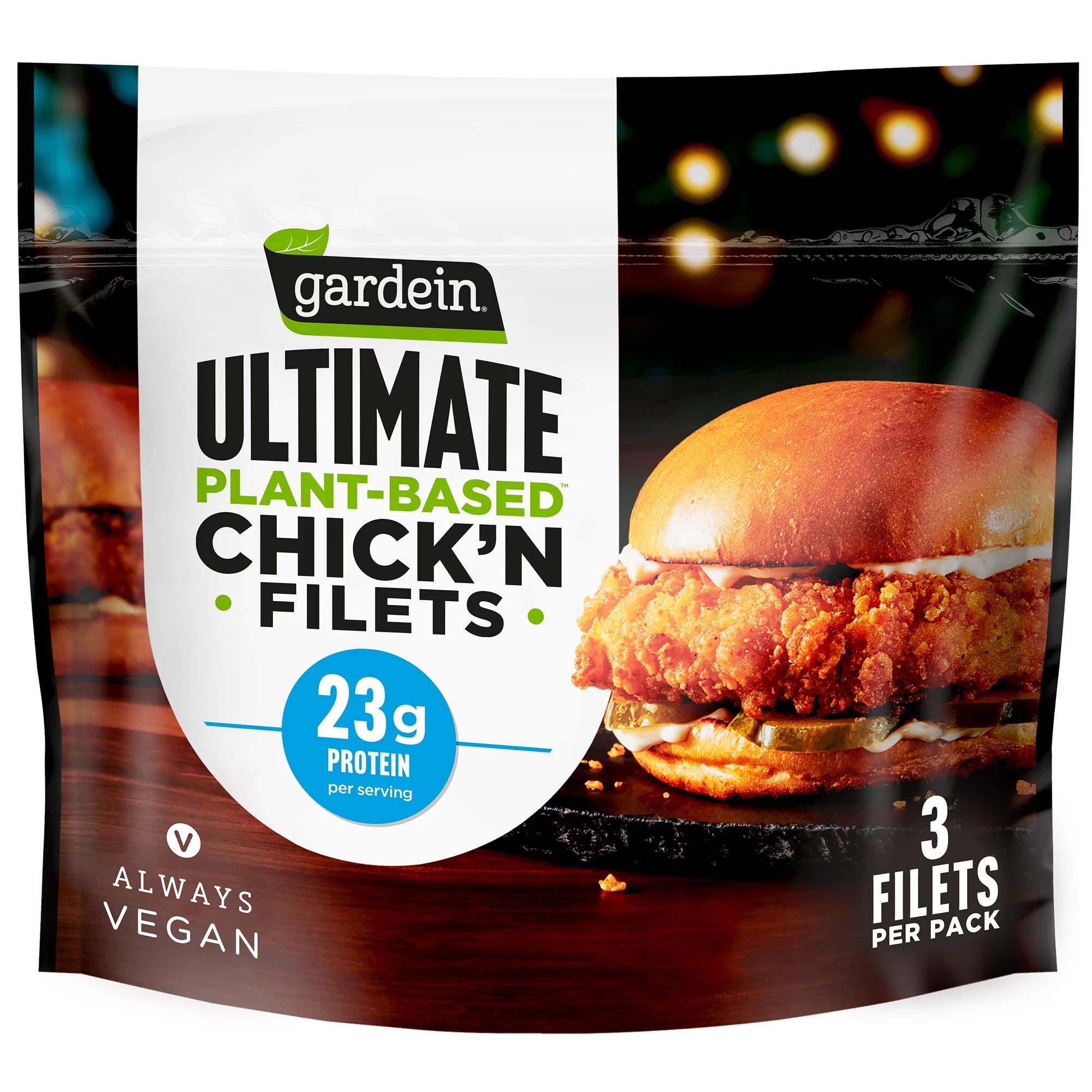 Gardein Ultimate Plant-Based Chick'n Filets, Vegan, Frozen, 15 oz. - Walmart.com | Walmart (US)