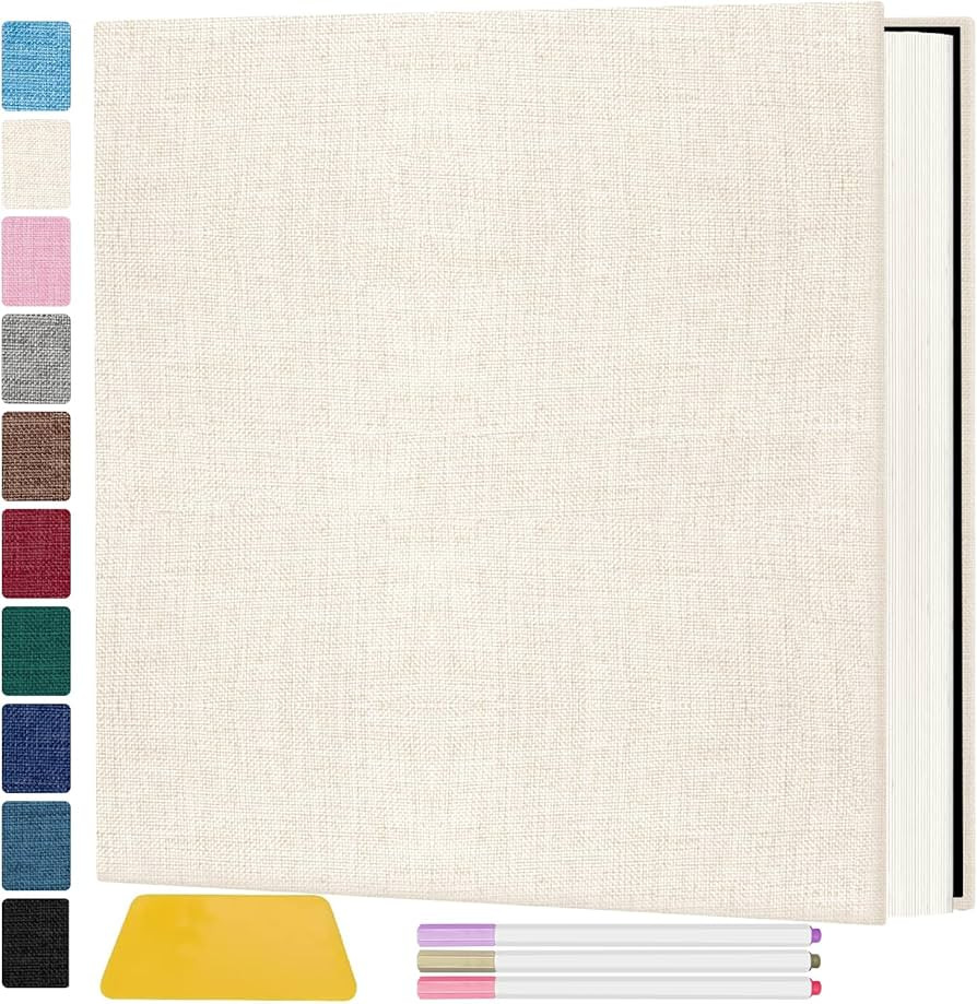 Zesthouse Photo Album Self Adhesive Pages, 60 Pages Magnetic Scrapbook Albums with Sticky Page, P... | Amazon (US)