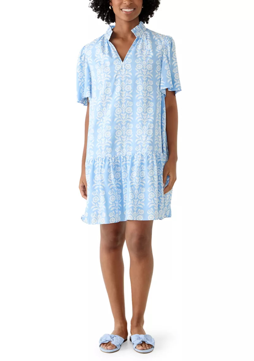 Women's Short Sleeve Print Mini Dress | Belk