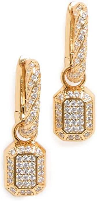 Amazon.com: Luv Aj Women's The Faceted Huggies, Gold, One Size : Clothing, Shoes & Jewelry | Amazon (US)