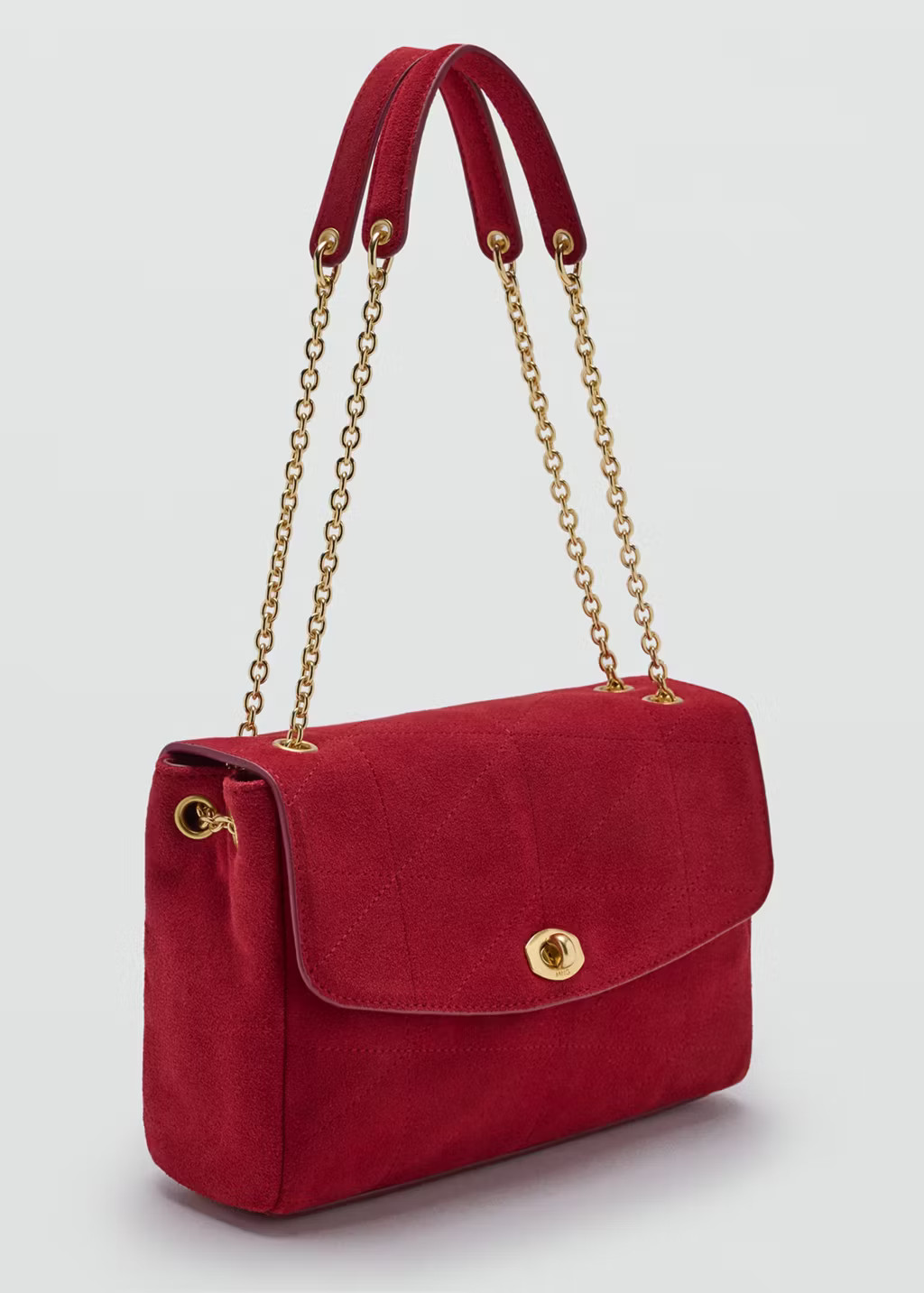 Small leather chain shoulder bag | Mango (US/MX/AU)