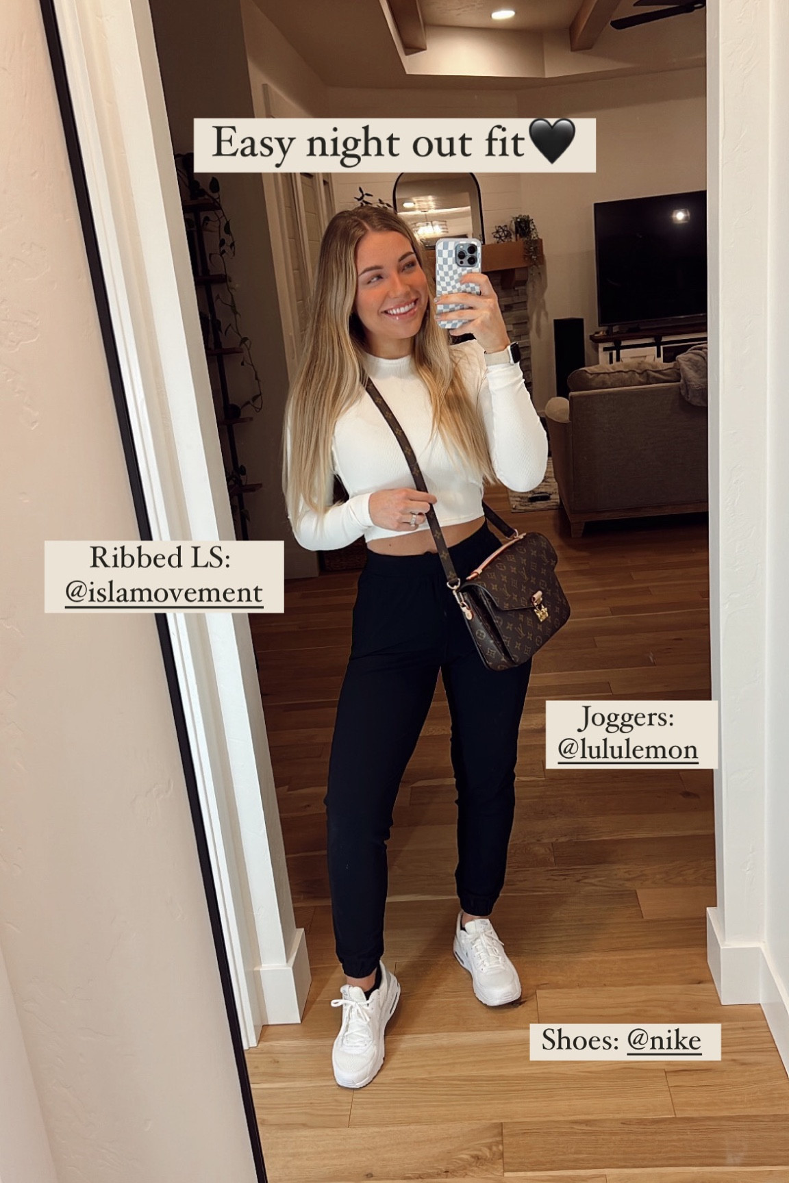 As seen on insta stories🖤 wearing a 4 in the joggers & small in the ribbed LS :) 

#LTKstyletip #LTKfit #LTKFind