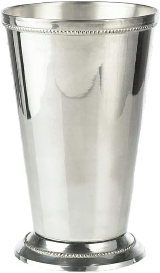 Serene Spaces Living Silver Julep, Mint Julep Glasses use as Flower Vase, Floral Centerpiece at Wedding, Event, Party, Home Dining Table, Kitchen, Measures 6.5" Tall & 4" Diameter | Amazon (US)