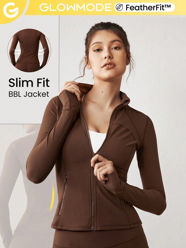 GLOWMODE FeatherFit™ Streamline Performance Jacket | SHEIN
