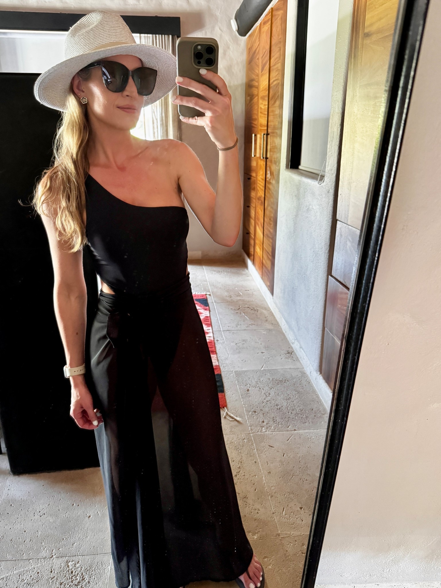 Swimsuits and sunglasses. 

I can’t link this precise swimsuit but it’s Brazilian cut and fabulous. If you’re interested then message me! 

#everypiecefits

Bathing suit
One piece 
Cut out swimsuit 
One shoulder swimsuit 
Beach outfit 
Pool outfit 
Cover up
Sun hat
Fedora
Pool hat
Beach hat 
Resort wear
Sarong 

#LTKTravel #LTKOver40 #LTKSwim