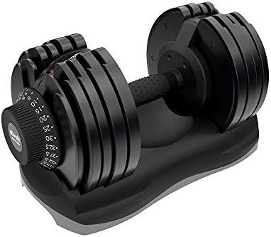 Ativafit Adjustable Dumbbell Fitness Dial Dumbbell with Handle and Weight Plate for Home Gym Note... | Amazon (US)