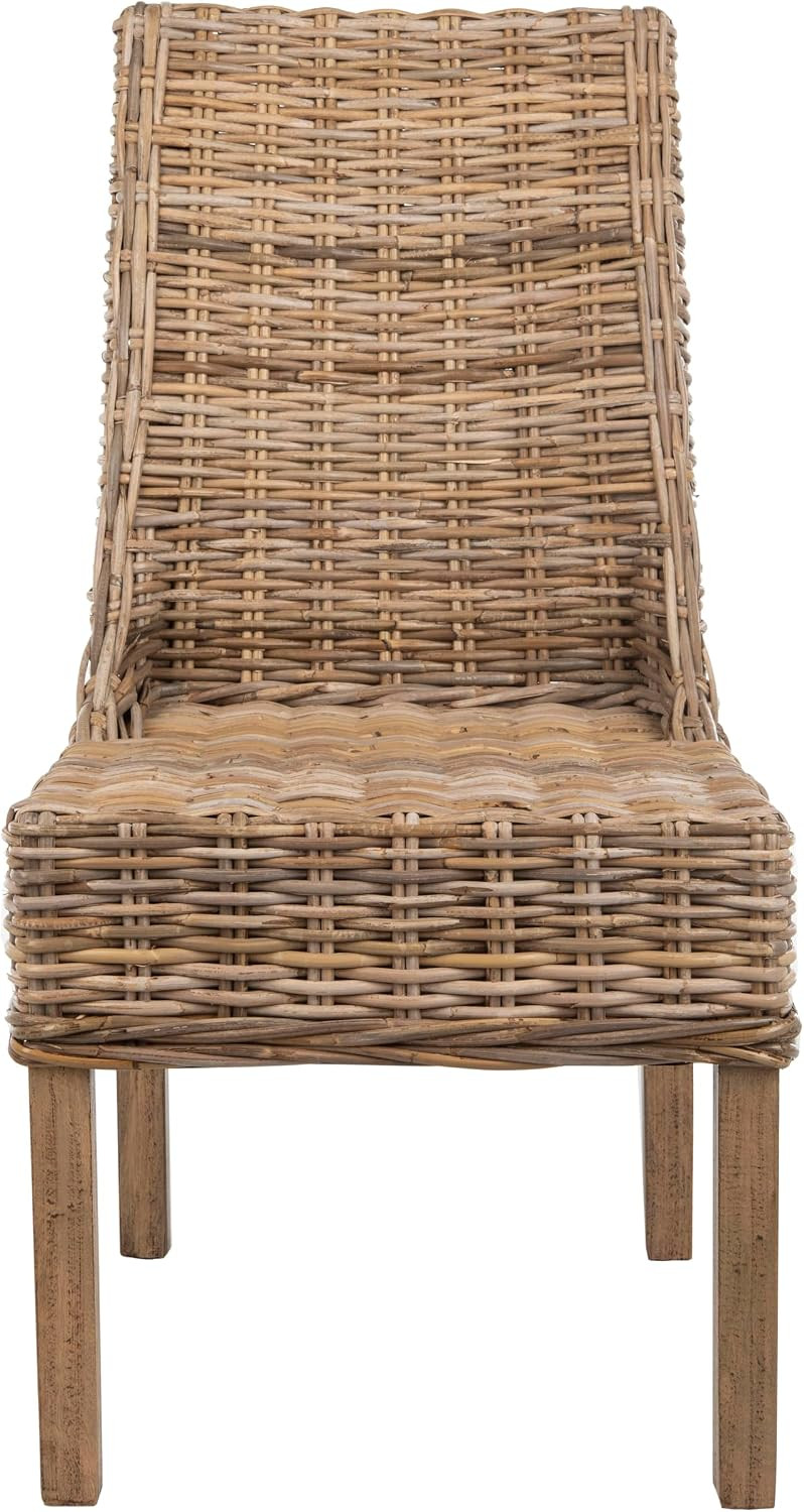 SAFAVIEH Suncoast Wood Accent Chair Set of 2, 20" FOX6503B | Amazon (US)