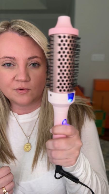 The thermal heat round brush is so good!!! I love the voluminous, blow out look I get from it. It’s not like a curling iron, it’s more of the equivalent of blowing your hair dry with a large round brush—only you’re using a heated round brush on dry hair.

This is perfect for touch ups on day two hair!

#LTKbeauty #LTKfindsunder100 #LTKVideo
