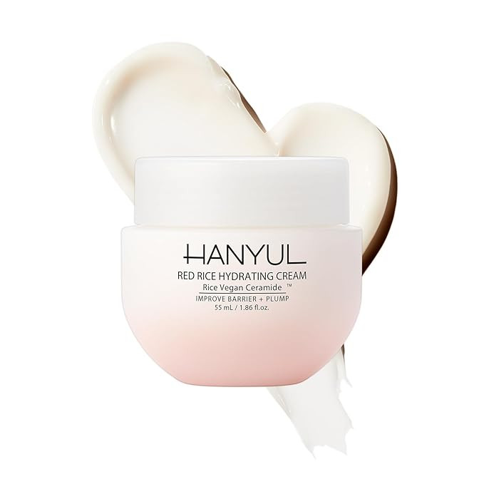 HANYUL Red Rice Hydrating Cream with Fermented Rice Extract, Collagen | Korean Vegan Ceramide Moi... | Amazon (US)