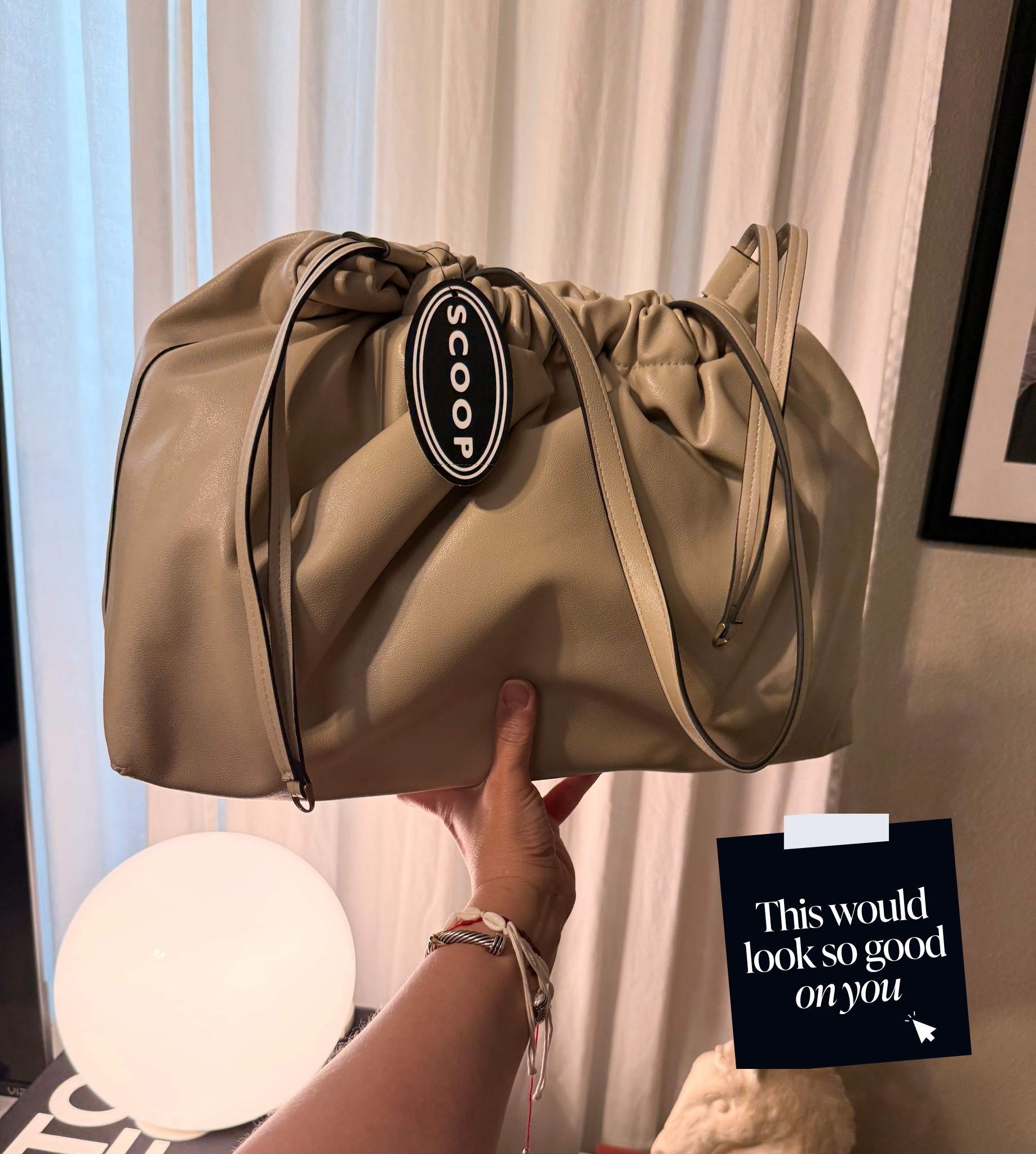 Secured both colors! Such a great find! #bottega #dupe #loewe #bag #dupes #drawstringbag #walmart #gucci #cos #cosstores #oversizedbag #clutch #coach

#LTKmomlife #LTKTravel #LTKootd