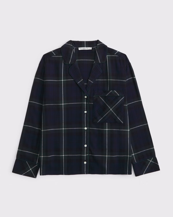 Flannel Sleep Shirt | Abercrombie & Fitch (US)