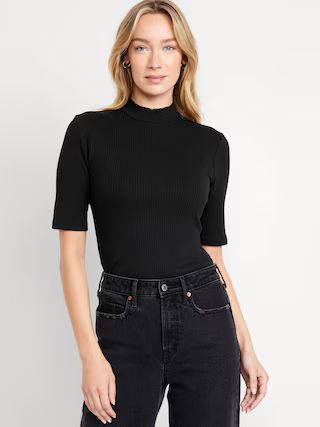 Ribbed Mock-Neck Top | Old Navy (US)