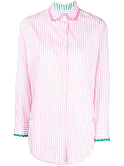 striped cotton shirt | Farfetch Global