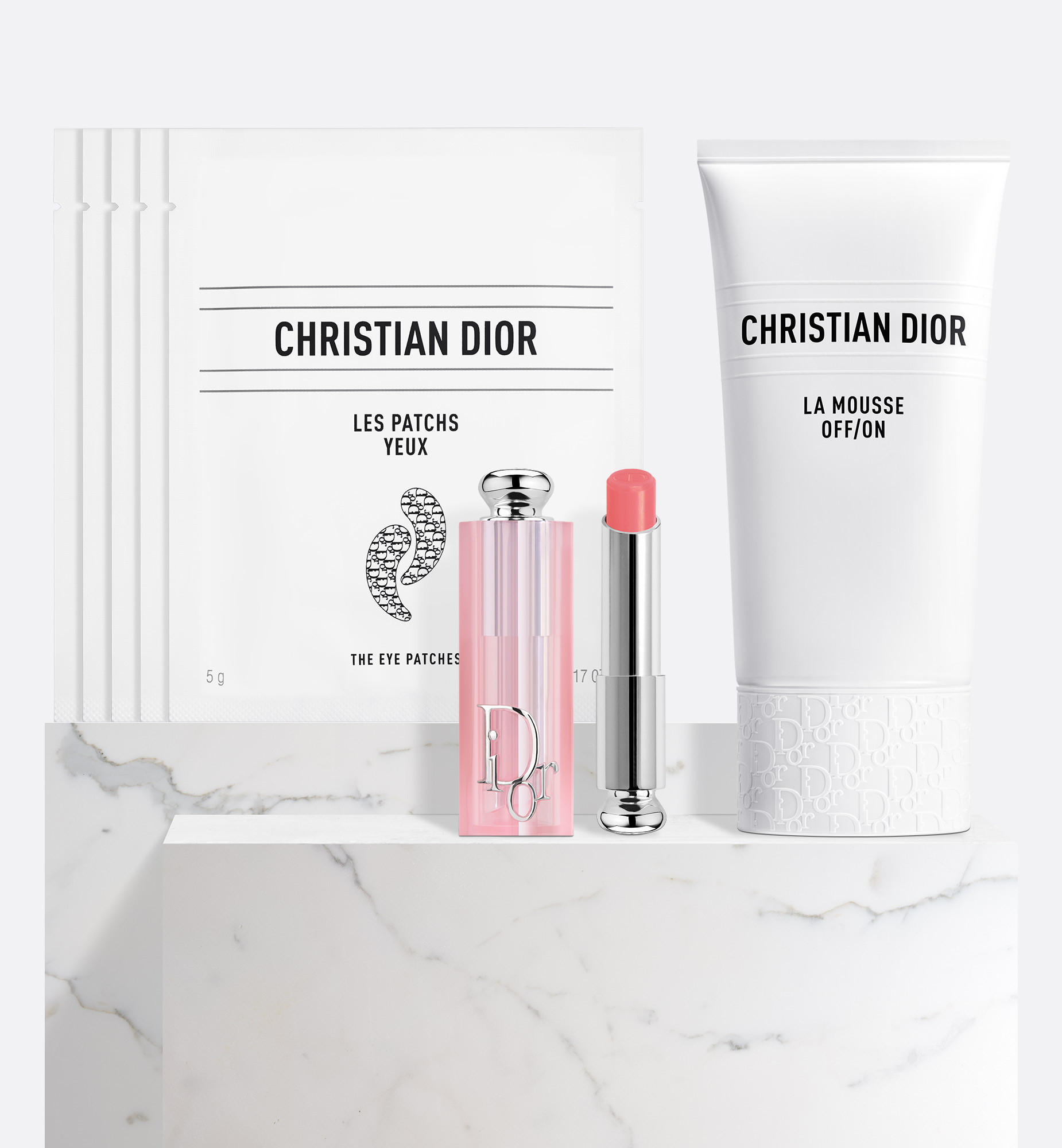 Bridal Essentials Gift Set-La Mousse OFF/ON Foaming Cleanser, The Eye Patches & Dior Addict Lip Glow | Dior Beauty (US)
