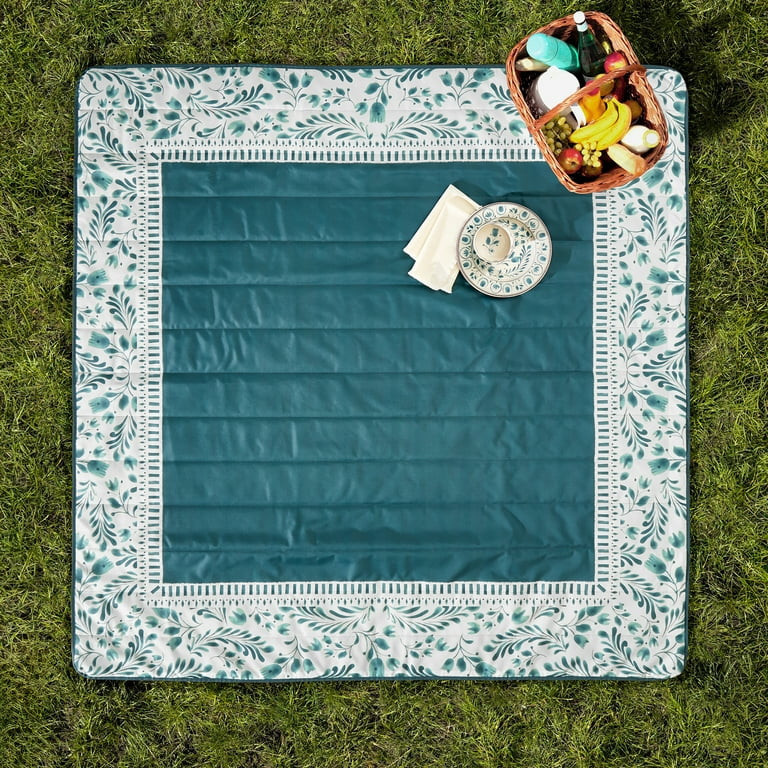 Better Homes and Gardens Picnic Blanket, 72" x72", Teal | Walmart (US)