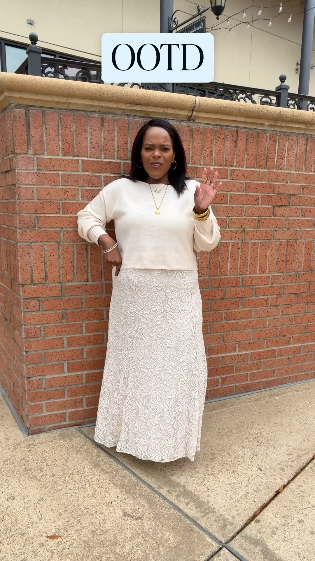 Tuesday OOTD / I’m definitely in my winter white era and I love it!! Such a good neutral that’s flattering on anyone! Skirt is old from @loft but a few sizes left, linking a similar style too! The sweater from LOFT Versa is SO GOOD!!! I’m in the small. 

#LTKWorkwear #LTKgrwm #LTKootd