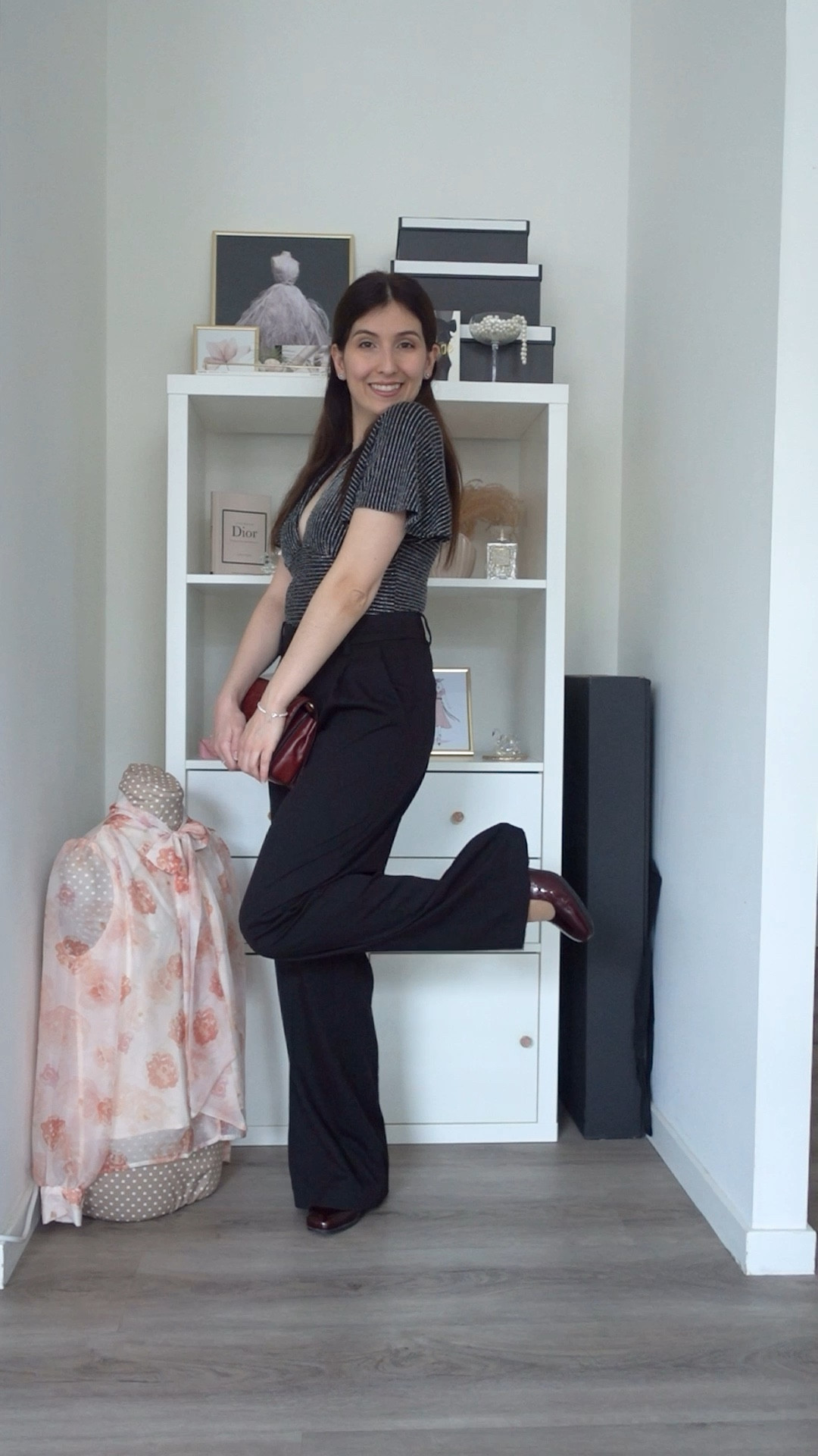 Day 9 of 25 days of festive outfits! 

Today’s holiday look is for an office/workplace party. I wanted to go for something minimal with a touch of sparkle but still stay professional. 

Outfit details:
Top: Bershka
Trousers: H&M
Shoes: local store
Bag: Ideal of Sweden
Ring: Swarovski
Bracelet, earrings, necklace: Pandora

#LTKpartywear #LTKworkwear #LTKeurope