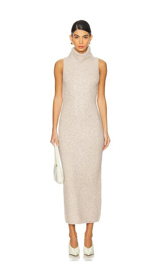 Noel Maxi Dress in Beige | Revolve Clothing (Global)