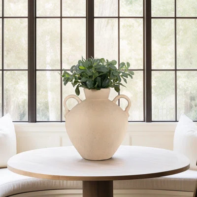 Bronsyn Terracotta, 17" Unique Jug With 2 Handles, Amphora Durable and stylish item | Wayfair North America