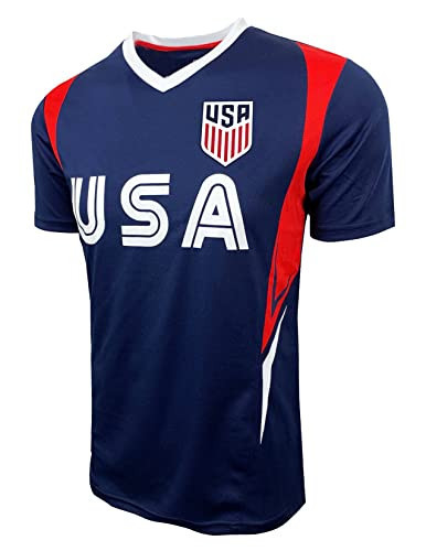 Icon Sports U.S. Soccer USMNT Adult Soccer Game Day Jersey-Inspired Shirt - Short Sleeve, XX-Large | Amazon (US)