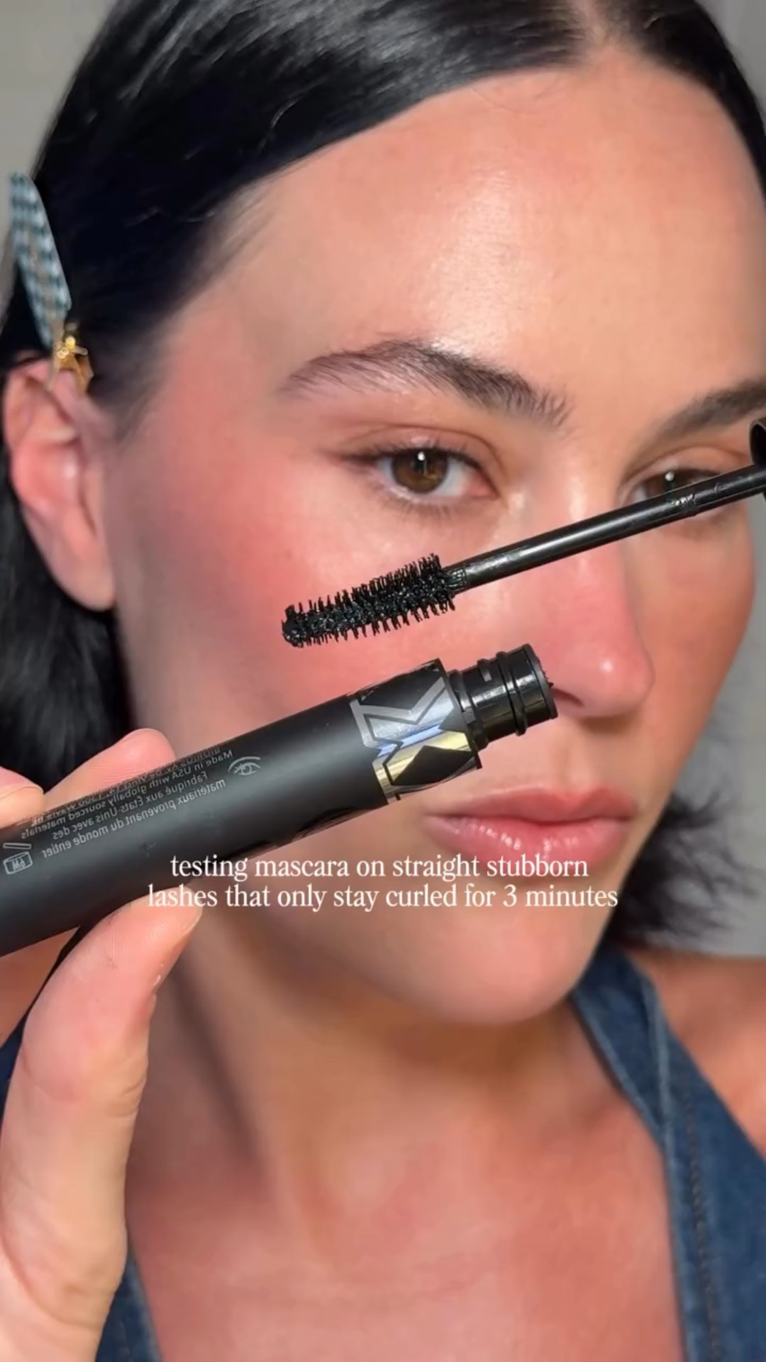 Thoughts?? I swear my lashes lose curl before I even finish one eye, but I’m on the last week of my lash lift and I really want to give them a break. 

Product: buxomcosmetics Lash Extension Lift Masaca 

#makeup #producttest #buxom #straightlashes #mascara