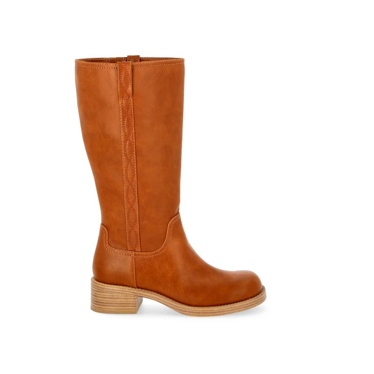 No Boundaries Tall Riding Boots, Wide Width Available, Women's | Walmart (US)