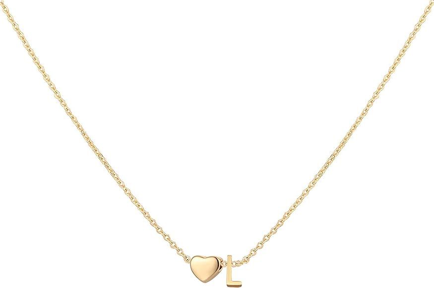 Initial Heart Necklace  | Amazon (US)