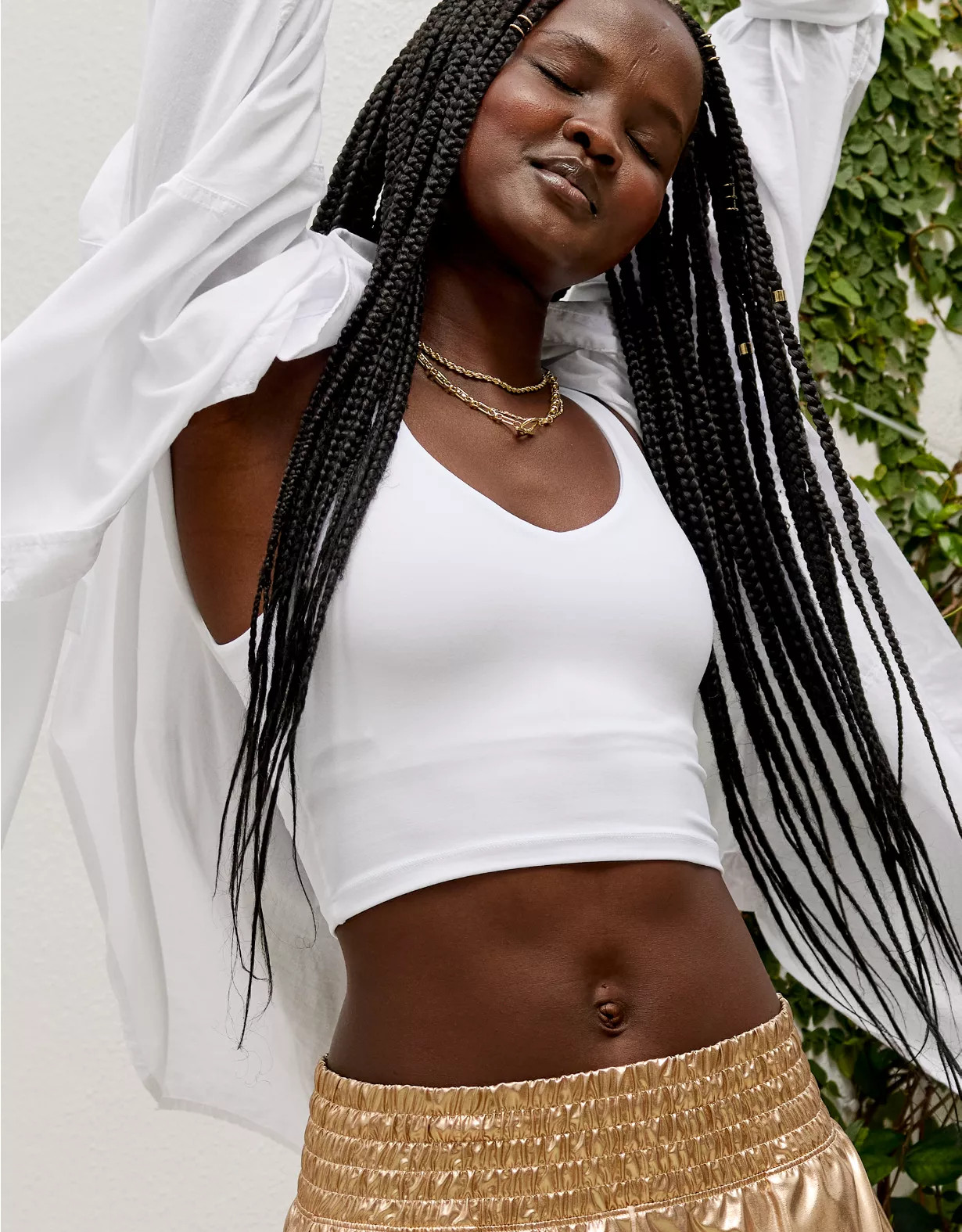 OFFLINE By Aerie Real Me Low Key Longline Sports Bra | Aerie